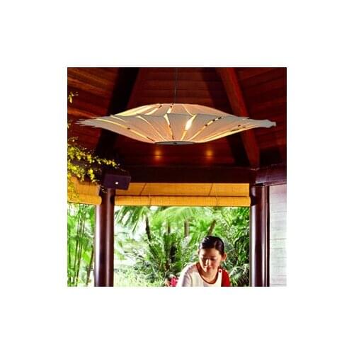 Bamboo Living Room Lights Restaurant Lamp Chinese Style Wooden Lamps Veneer Dining Room Lights S luminaria
