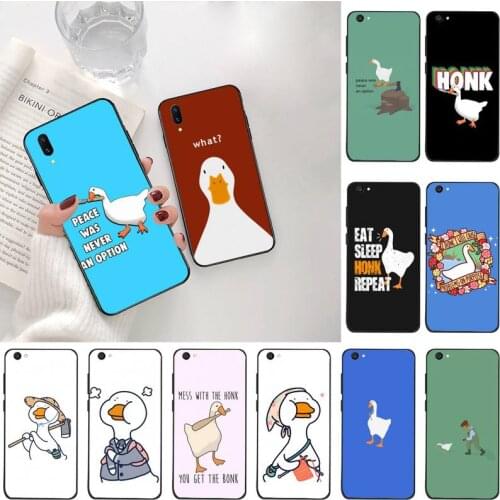 Untitled Goose Game Duck Phone Case For Vivo Y91c Y17 Y51 Y67 Y55 Y7s Y81S Y19 V17 vivos5