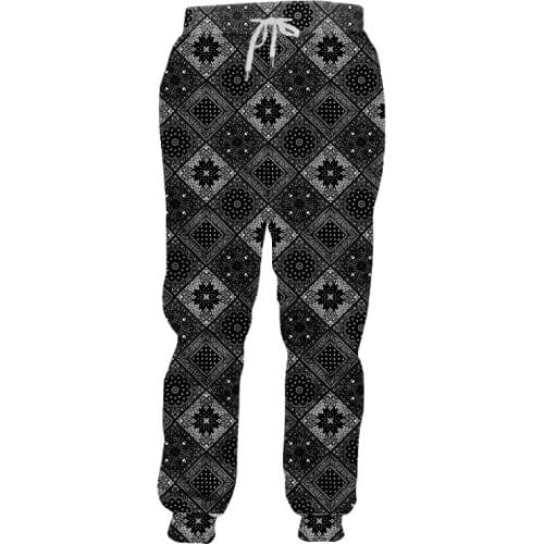 IFPD Jogger Pants 3D Printed Men Women Casual Pants Paisley Bandana Jogging Trousers Fitness Sweatpants Bodybuilding Tracksuit