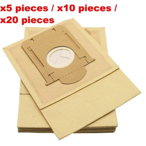 5 / 10 / 20 Pieces Paper Filter Bags for Vacuum Cleaner Accessories for Philips FC8202 FC8204 FC8206 FC8613 FC8220 FC8412 FC8420