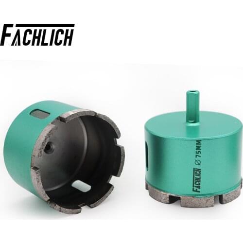 FACHLICH 2units Welded Diamond Hole Saw Cutter Drilling Core Bits Shank Connection #35/45