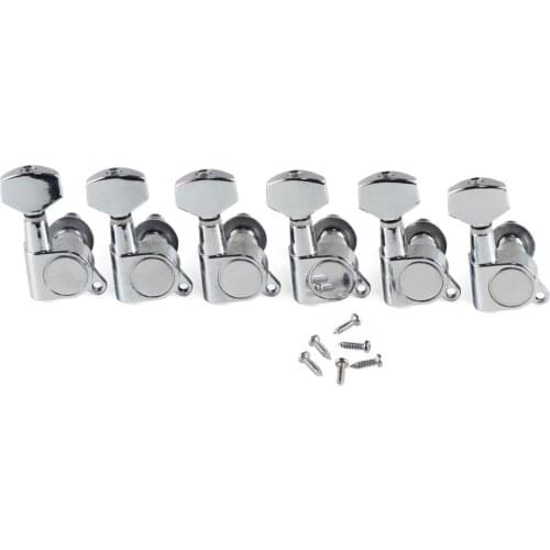 NEW 6PCS Sealed Guitar Machine Heads Tuners Tuning Keys Pegs 6R Chrome Electric Guitar Parts