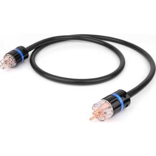 Hi-end OFC copper EU power cable hifi audio schuko AC power cord with pure copper EU version power adapter connector