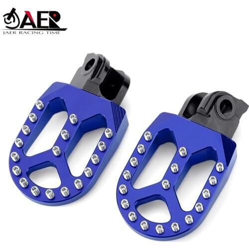 JAER Motorcycle CNC Foot Pegs Pedals Foot Rests for Husqvarna TC65 TC85 TC125 TC250 TE150 TE250 TE300 FC250 FC450 FS450