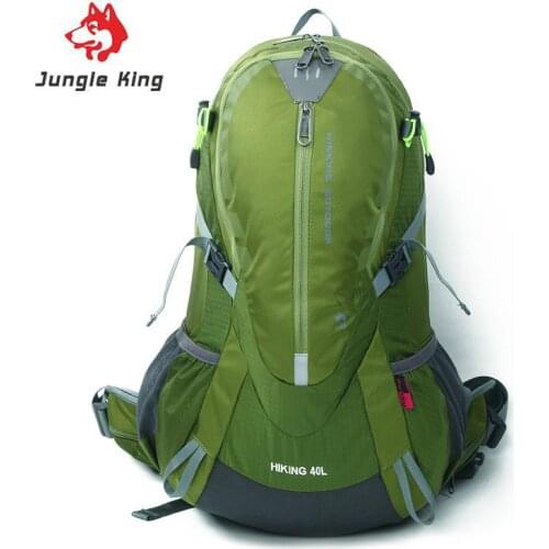 Jungle King 2017 new hiking nylon tear waterproof professional mountaineering bag 40L outdoor sports backpack +Rain cover 1.3kg
