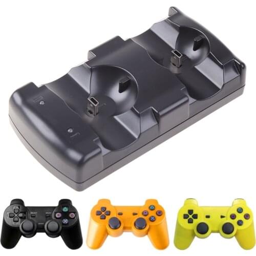 Charge Controller Charger Controller Charger Station Atmosphere LED for PS3 Mini Portable Quick Safe Dual Controller