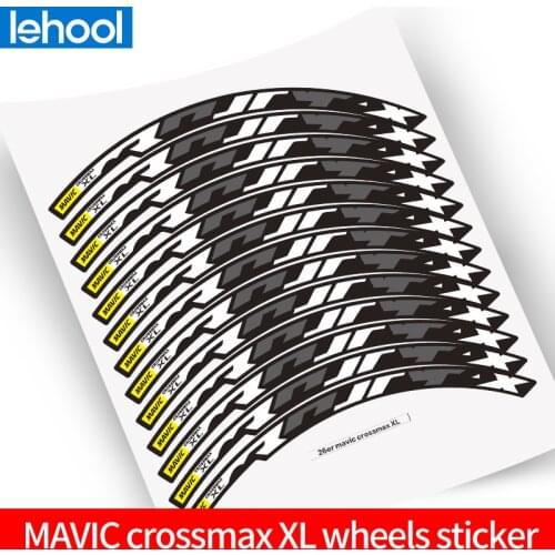 Mavic CROSSMAX XL wheel stickers for MTB 26 27.5 29 inch Mountain bike wheelset Mavic CROSSMAX XL cycle replacement race Decals