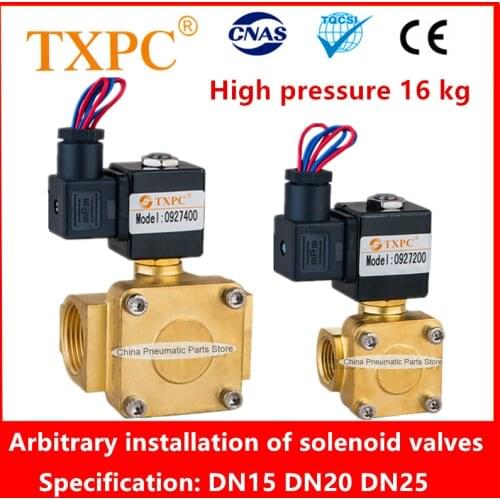 NC Pilot valve 09272/3/400 110V 12V Arbitrary installation of solenoid valves 1/2 3/4 G1 220V 24V Best-Nr.0200 DN15 DN20 DN25