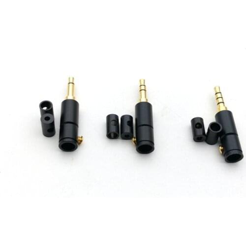 New 20pcs Gold plated 3.5mm mono/Stereo/4Pole Repair headphone Plug Metal Audio connector