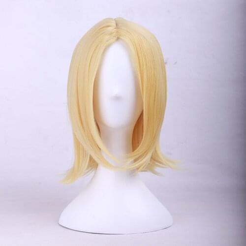 Anime The Seven Deadly Sins Nanatsu no Taizai Elaine Cosplay Wig Golden Blonde Heat Resistant Synthetic Hair Wigs + Wig Cap