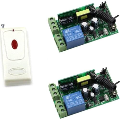AC 85-250V 1CH Wireless Relay Remote Control Switch Radio Light Switch Remote ON OFF ; 2Pcs Wireless Receiver + Transmitter