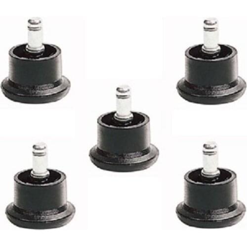 5 x Office Chair Glider/Glide / Castors Black
