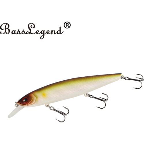 BassLegend- Fishing Suspending Minnow Jerkbait Swimbait Bass Pike Lure 128 SP 128mm/23g