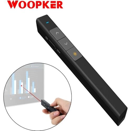 Wireless Remote Control Laser Presenter Pointer RF 2.4G for Power Point PPT Projector Presentation Multifunction Air Mouse
