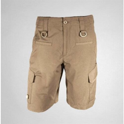 Outdoor Climbing Hiking Training Tactical Knee Length Cargo Short Trousers Summer Men Quick Dry Large Multi Pocket Loose Shorts