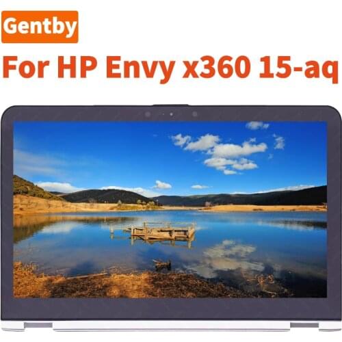 Replacement 15.6 inches FHD IPS LCD Panel Touch Screen Digitizer Assembly Bezel with Board for HP Envy x360 15-aq and More