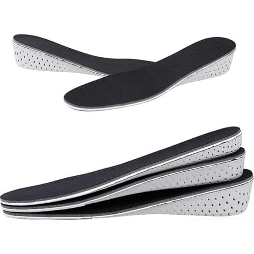 1 Pair Men Women Invisible Increasing Insoles Breathable Deodorant Air Cushion 2cm 3cm 4cm Increased inner insole for ERKE Shoes