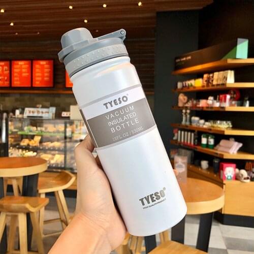 530ml/750ml Double Stainless Steel 304 Coffee Mug Leak-Proof Thermos Mug Travel Thermal Cup Thermosmug Water Bottle For Gifts