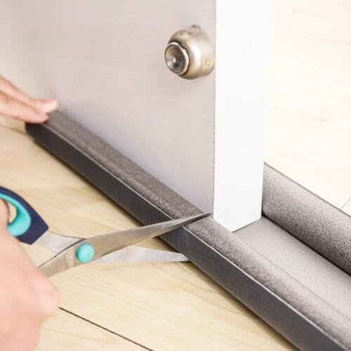 Fabric strip glass door and window seal sound insulation strip self-adhesive windproof wooden door seam door bottom windshield