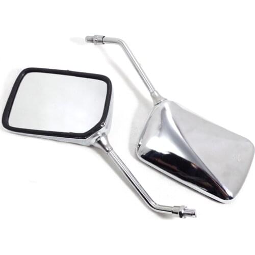 Motorcycle Rear View Mirror For 125cc 150cc 200cc 250cc Motos Convex Chromed Motor Cycle Side Mirrors Accessories 2 pcs 10mm