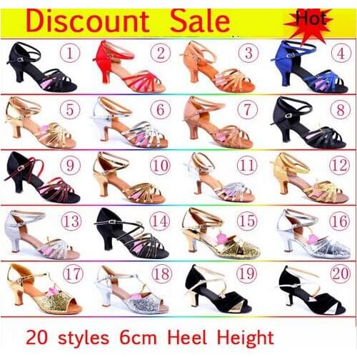 New 2017 Satin/PU Girls Ladies Womens Tango Salsa Dance Ballroom Latin Dance Shoes 6cm Heels
