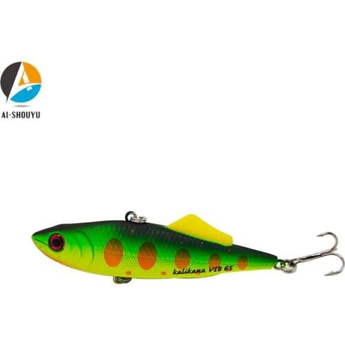 AI-SHOUYU New Winter Hard Minnow Bait 2pcs/Lot 65mm 13.5g Artificial Bait Swim Bait Fishing Lure with 2 Hooks Fishing Tackle