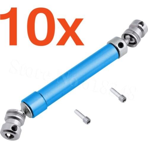 10Pcs/Lot Duty 110mm-160mm Aluminum Metal Rear Drive Shaft for 1/10 Scale RC Traxxas TRX-4 Crawler 8250 Hop Up Parts