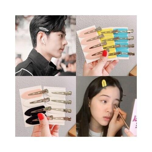 5PCS Fashion Hair Clips Women Makeup Hair Styling Bangs Clip Seamless Bend No Crease Mark Hair Clips