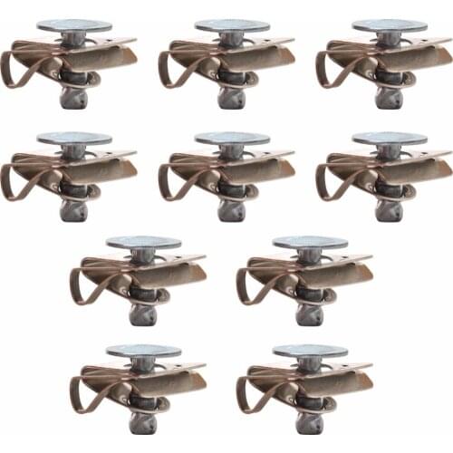 Car-stylingTOPS 10x Under Engine Cover Screw Undertray Metal Clips For VW Skoda 8D0805121 Undertray Clips Undertray Screw Clips