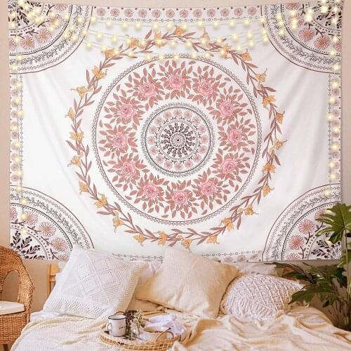 Bohemian Mandala Tapestry Wall Hanging Floral Tapestry Indian Print Mural home decoration accessories tapiz gobelin Wall decor