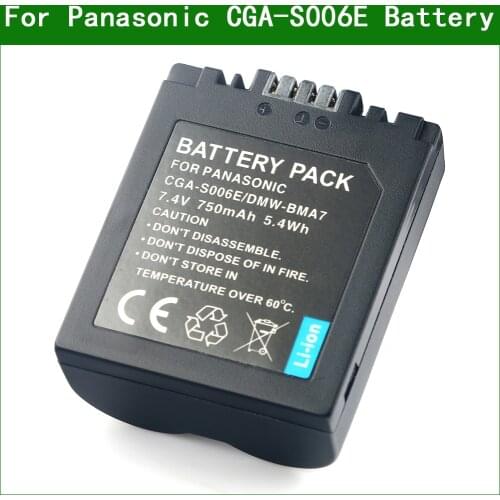 CGA-S006 CGA S006 Batteries Battery for Panasonic Lumix CGR-S006 DMC FZ35 FZ30 FZ38 FZ7 FZ8 FZ50 FZ18 FZ28 BP-DC5 V-LUX1