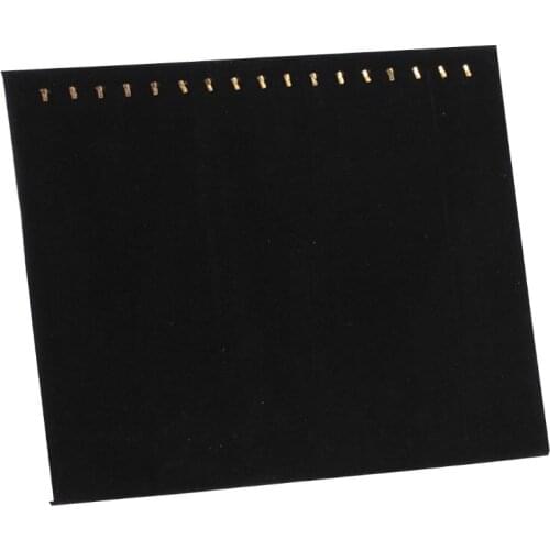 Black Velvet 17 Hook Necklace Jewelry Tray Display Organizer (17 Hook Necklace)