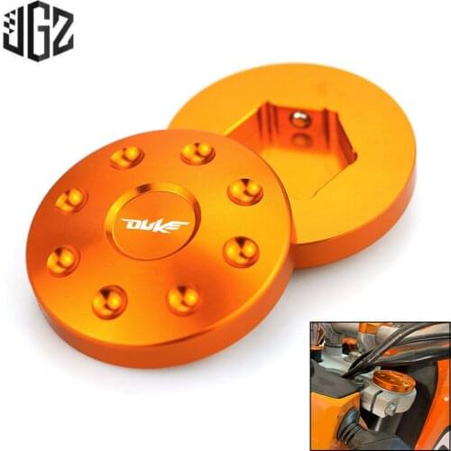 Pair Motorcycle CNC Front Fork Shock Absorber Suspension Decorative Cover for KTM Duke 125 200 150 250 390 690 1090 990 Orange
