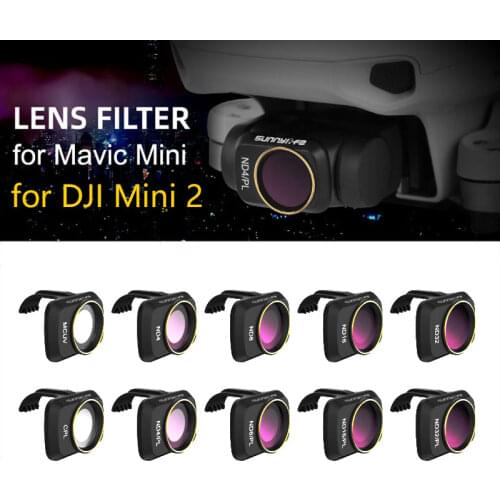 For DJI Mini SE/Mini 2 Drone Camera Gimbal Lens Filter MCUV CPL ND Camera Lens Sunhood Protector for DJI Mavic Mini Accessories