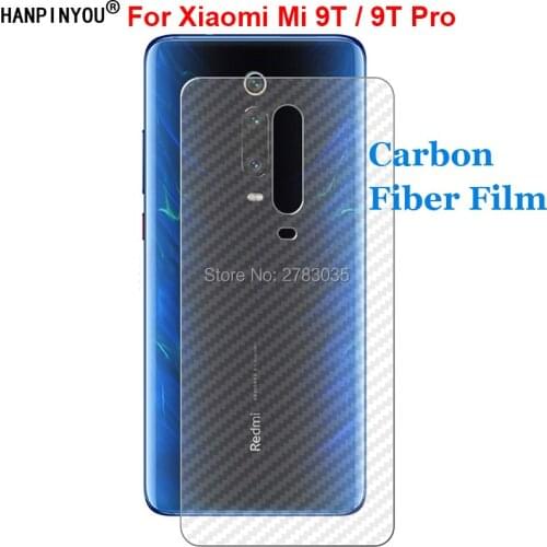 For Xiaomi Mi 9T / 9T Pro Durable 3D Anti-fingerprint Transparent Carbon Fiber Back Film Screen Protector (Not Tempered Glass)