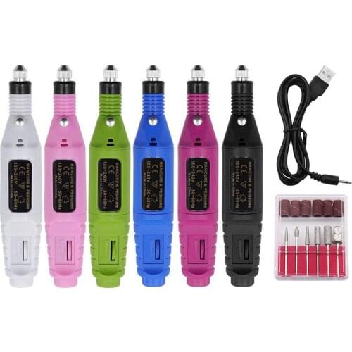 Electric Nail Drill Machine Manicure Drill Machine Pedicure Polishing Pen Drill Electric Nail Polisher Electric Manicure Tools