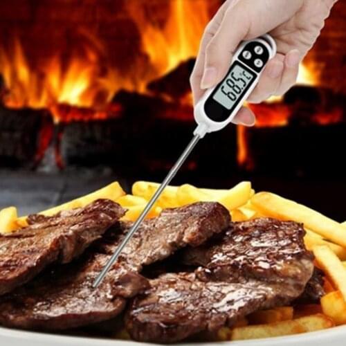Electronic BBQ Thermometer Household Kitchen Digital Liquid Food Cooking Thermometer Oil And Milk Probe Tools Stainless Steel