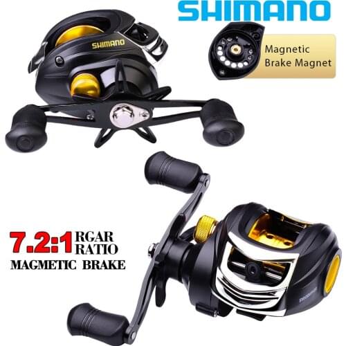 Baitcasting Reel Fishing Reel 7.2:1 High Speed 5.5KG Max Drag Magnetic System Wood Handle SaltWater Reel Fishing