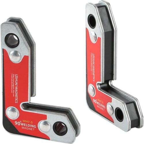 2pcs Adjustable Magnetic Welding Positioner Locator Tools Right Angle Clamp Weld Fixture 30 60 90 Welding Magnet Holder