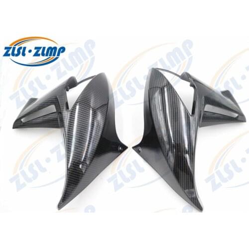 Unpainted Carbon Fiber Color Side Panel Radiator Cover ABS Fairing Injection Molded For Kawasaki ER 6N ER6N 2009 2010 2011