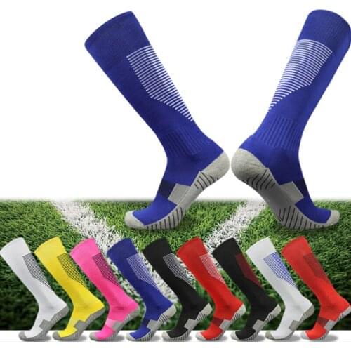 Football Socks Mens knee-length childrens High-thick Medium-length Towel Bottom Non-slip Adult Womens Fashion Training Socks