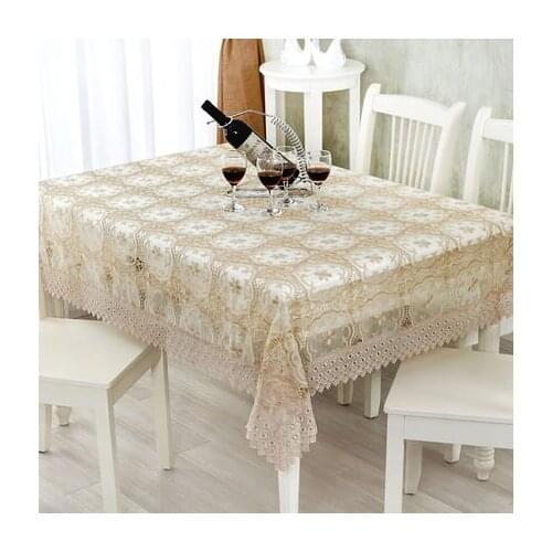 New Korean embroidery tablecloth glass yarn coffee table cloth TV cover cloth multi-purpose towel
