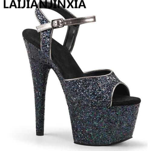 New Women Summmer/Spring Lady Dress Nightclub Party 15cm High-Heels Sandals Dance Shoes Model High Heels Dance Shoes