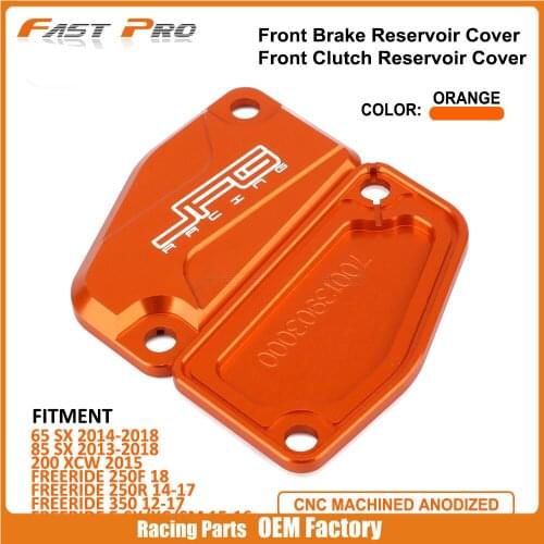 CNC Alloy Front Brake Cluth Reservoir Fluid Cover Cap Fit For KTM SX65 SX85 SX 65 85 XCW200 FREERIDE 250F 250R 350 ESX XC SM