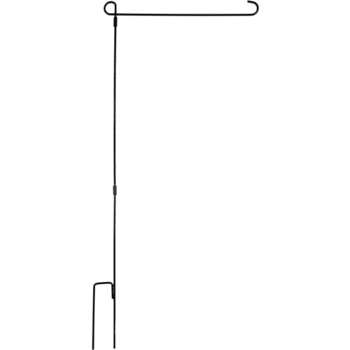 Yard Garden Flag Holder Banners Pole Flag Garden Flag Stand Flagpole Black Wrought Iron Small Flag Stand Hot Sale