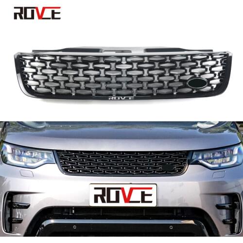 ROVCE ABS Grille Front Bumper Mesh Grille Honeycomb For Land Rover DISCOVERY 5 L462 Car Accessories
