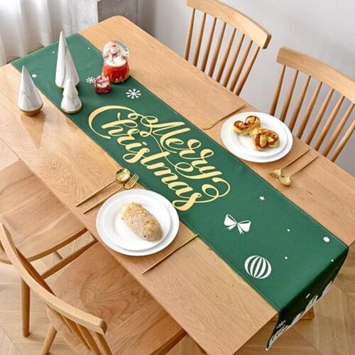 Christmas Decoration Table Runner New Year Cotton And Linen Table Runner Home Textile Decor Table Cloth Runner Hotel Bed Runner