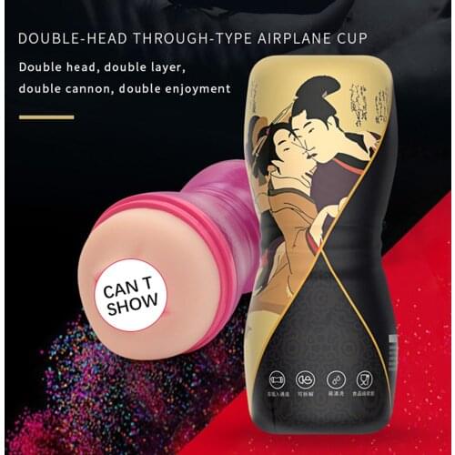 Manual Masturbator Male Sex Toy Realistic Vagina Masturbating Stimulation Toy Pussy Anal Sex Oral Blowjob Masturbating Machine