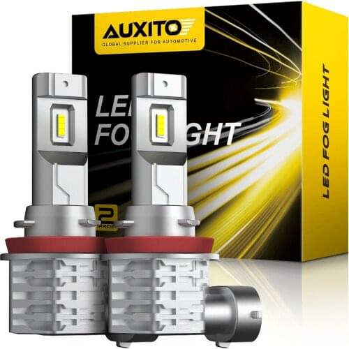 AUXITO H8 H11 Led Canbus Fog Lamp H16JP HB3 9005 HB4 9006 Xenon White H10 Led 6000k Bulb For Toyota Camry Corolla Auris Yaris
