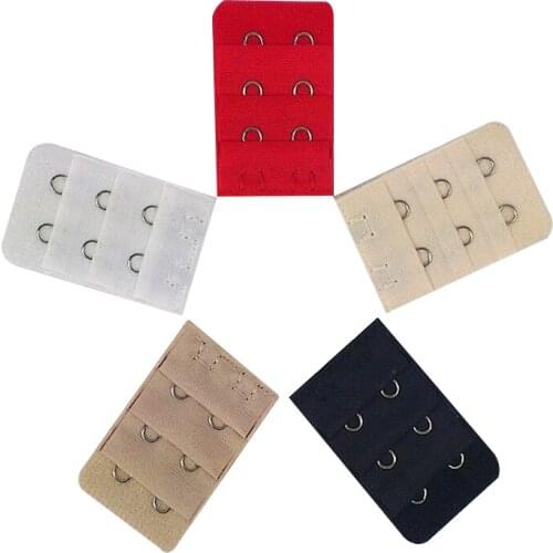 Buckle Extended Lengthened Belt Bra Extenders 3 Rows 2 Hooks Extension Accessories For Underwear Womens Bra Strap Adapter